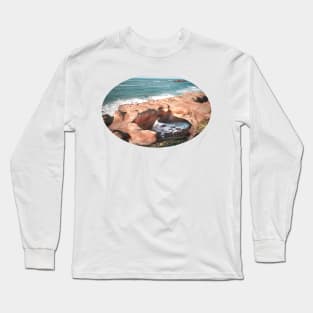 DEVIL'S PUNCHBOWL OREGON STICKER Long Sleeve T-Shirt